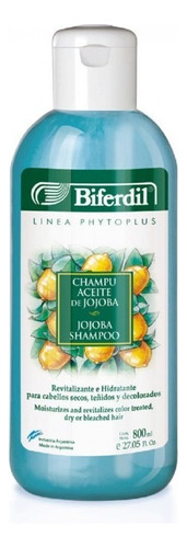 Shampoo Biferdil Aceite De Jojoba 800ml Revitalizante