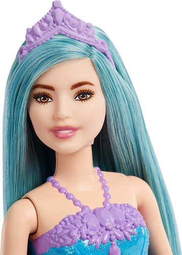 Barbie Dreamtopia Princess Doll (pequeña, Pelo Turquesa), Co