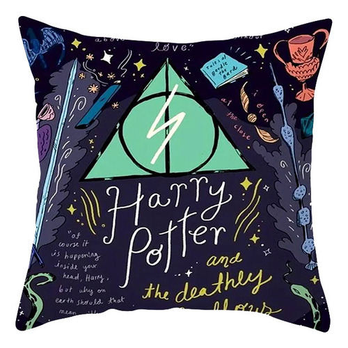 Almohada De Lino Con Estampado Harry Potter, Cáliz De Fuego,