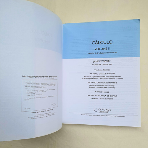 Livro Cálculo Volume 2 - Tradução Da 6a Edição Norte-america - James Stewart (Usado)