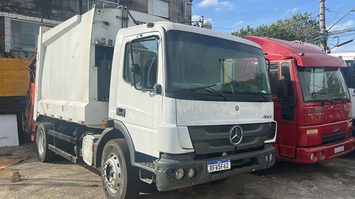Mb 1729 Atego 2020/20 Coletor Lixo Usimeca 15 Mts Cubicos