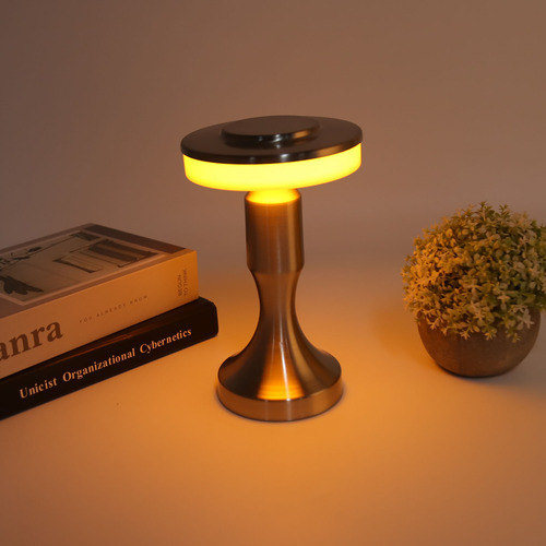 Lámpara De Mesa Led Portátil Sensor Táctil 3 Temperaturas De