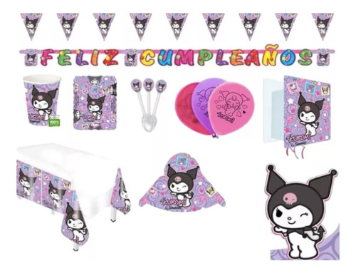 Kit De Decoracion De Fiesta Cumpleaños Kuromi