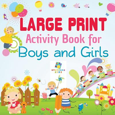 Libro Large Print Activity Book For Boys And Girls - Educ...