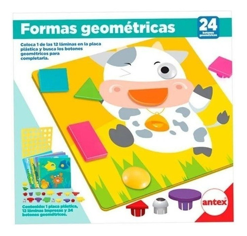 Antex Formas Geométricas Juego Didáctico 12 Laminas Manias