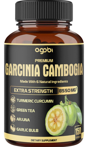 Premium Garcinia Cambogia 20:1 Cápsulas De Extracto De  Mg.