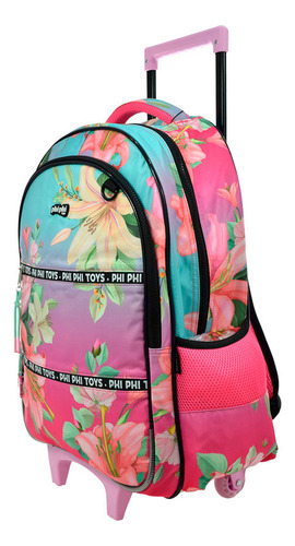 Mochila De Carro Infantil 19 Pulgadas Color Rosa