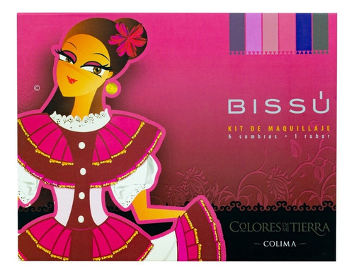Paleta De Sombras Y Rubor Bissú Color De Mi Tierra Sombra Colima