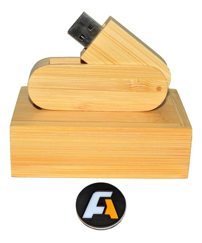 Memoria Usb Madera Retractil Caja Para Grabado Laser Cnc 