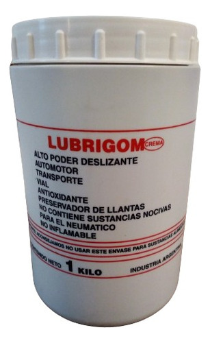 Pasta Lubricante Lubrigom 1 Kg Para Gomeria Cubiertas