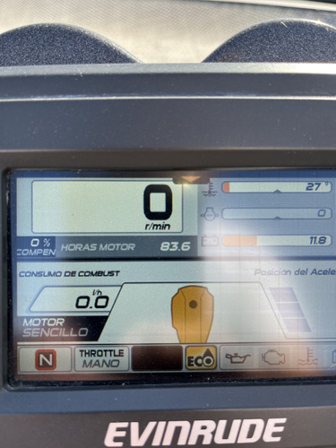 Lancha Custon 25. Con Evinrude Etec G2 200 Hp