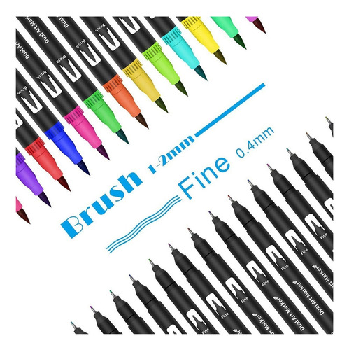 Brocha Para Rotuladores Colors 60 R Con Punta De Pincel Dobl