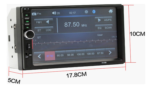 Autoestereo 7012b Bluetooth Pantalla De 7 Touch Usb Control