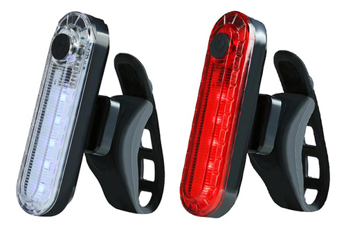 2pz Linterna Led Recargable Usb Antorcha De Lámpara Trasera