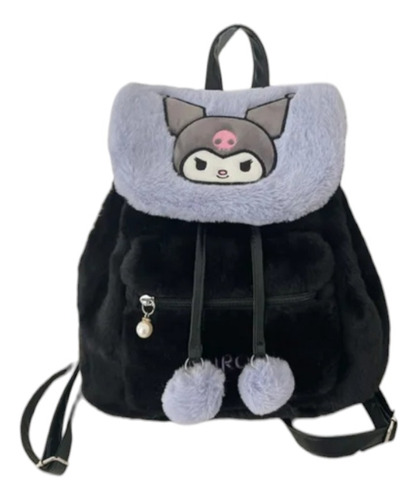 Mochila Kuromi Peluche Mediana Importada 