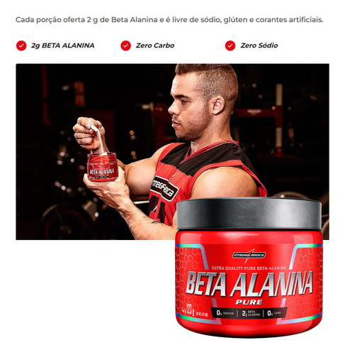 Beta Alanina Pure Integralmédica 123g Without Flavor