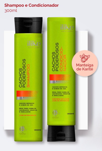 Cachos Poderosos Kit Shampoo E Condicionador Vegano Ilike