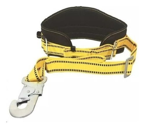 Cinturon Liniero Refuerzo Lumbar Anclaje + Cabo Iram 3622-2 Color Negro