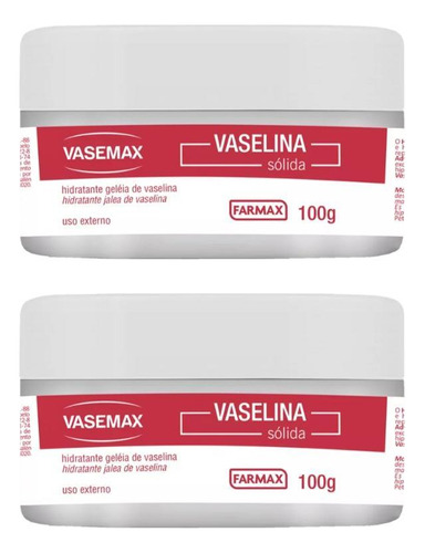 Vaselina Farmax 100g Geleia - Kit Com 2un