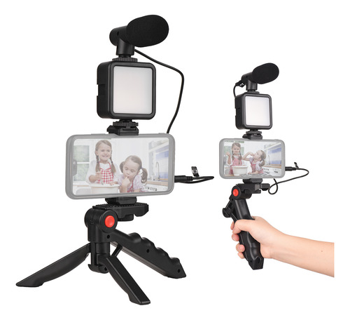 Vlog Kit + Para Grabación De Vídeo Ajustable Para Selfies