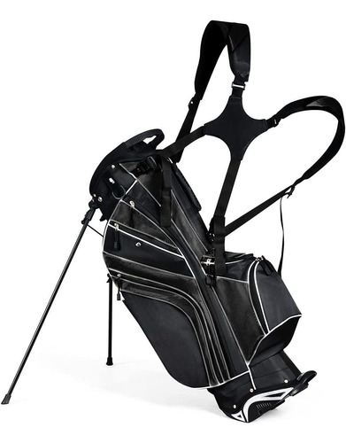 Bolsa Con Soporte Para Palos De Golf  Officejoy - Negro