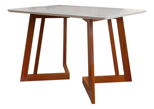 Conjunto Mesa De Jantar 4 Lugares Madeira Mesa Cf