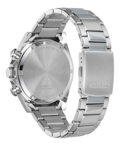 Reloj Citizen Quartz An3650-51e Color de la correa Plateado Color del bisel Plateado Color del fondo Negro