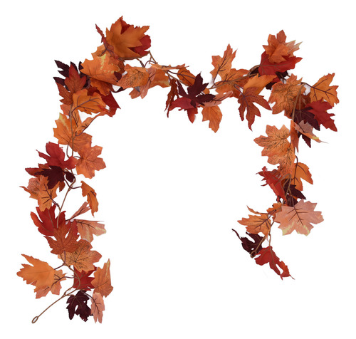Guirnalda De Hojas De Arce De Otoño, Decoración Artificial D