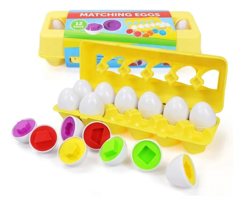 Juego Encaje Huevos Montessori Figuras Niños