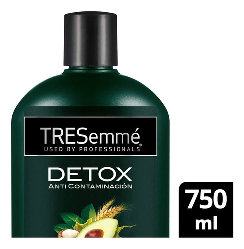 Shampoo TRESemmé Detox anti contaminación Aceite de Aguacate en botella de 715mL por 1 unidad