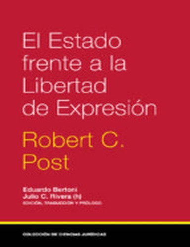 Libro Estado Frente A La Libertad De Expresion De Bertoni /