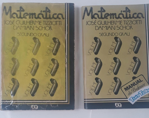 Matemática 2º Grau 1975 C/ Manual Do Professor / Tizziotti (Usado)