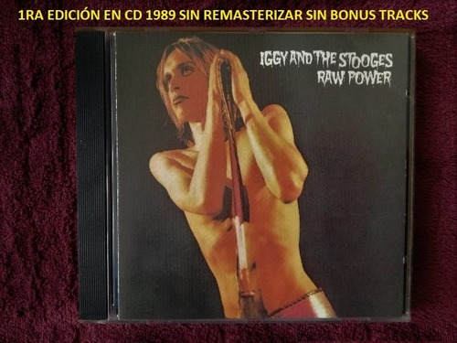 Cd Iggy Pop & The Stooges Raw Power Vg+ 1989