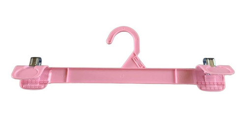 Gancho Para Ropa Clip Color Rosa 12 Pulgadas. 100 Piezas Rosa
