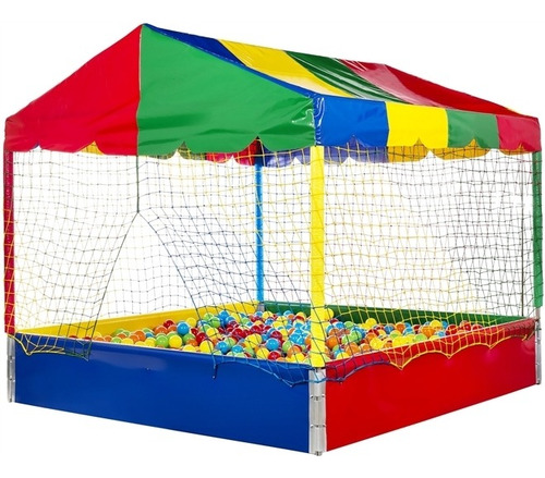 Combo Piscina De Bolinhas 1,5m+ Escorrega Infantil+ Bolinhas Cor Kit6