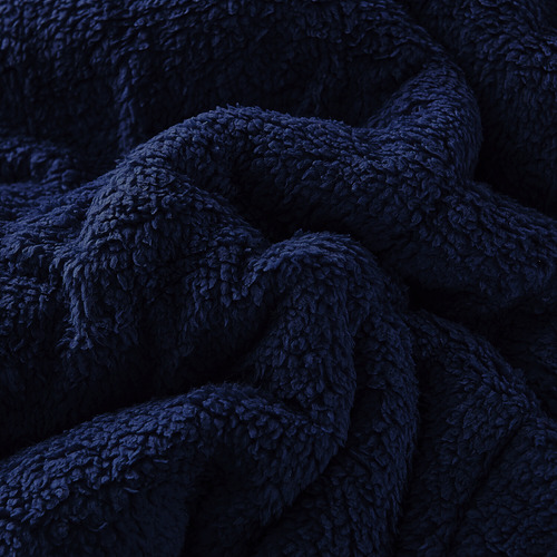 Plumon De Invierno 1.5 Plaza Plush Con Chiporro Azul Flor Fy