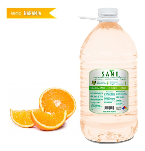 Sanitizante Para Tapetes Liquido Para Desinfectar Zapatos 4l