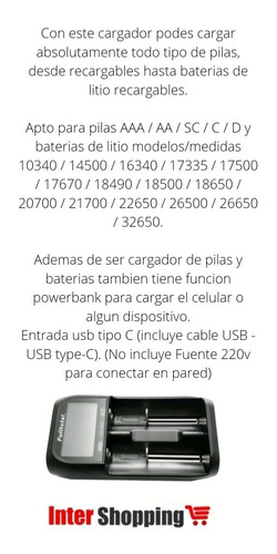 Imagen 5 de 6 de 2 Pilas D Grande Recargabl 9000mah Multi Cargador Display