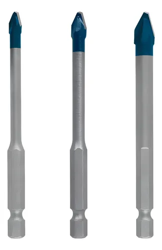 Broca Para Cerâmica Hex 9 Hard Caramic 3 Peças 5/6/8mm Bosch
