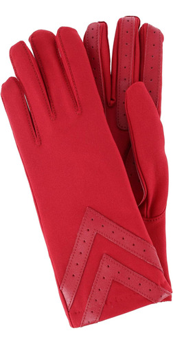 Guantes Isotoner Spandex Con 3 Botones En Zig Zag - A(chili 