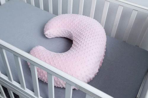 Almohada De Lactancia Y Soporte Para Bebé Con Cubierta Rosa Claro Nombre Del Diseño