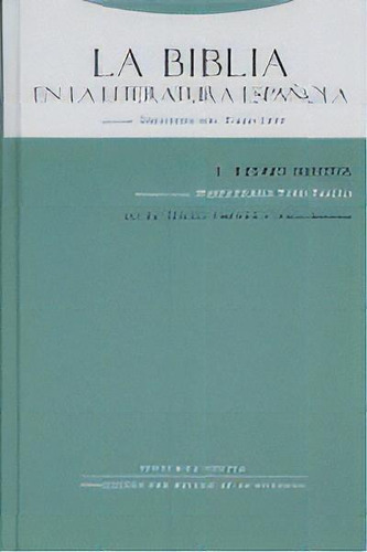 La Biblia En La Literatura Espaãâ±ola I/2, De Toro Pascua, Mª Isabel. Editorial Trotta, S.a., Tapa Dura En Español