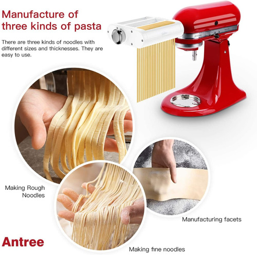 Juego 3 En 1 Pasta  Batidoras Kitchenaid Incluido Rodillo