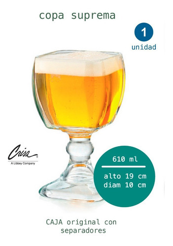 Copa Suprema 610 Ml - Libbey Color Transparente