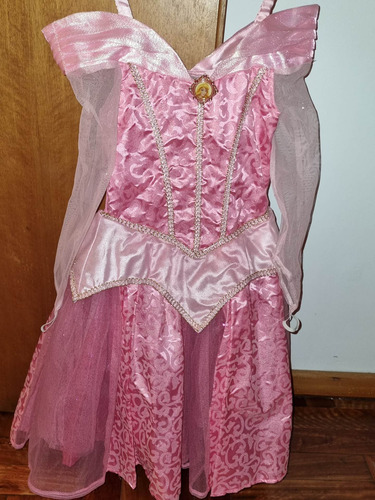 Disney Store Aurora Vestido + Corona +cartera +guantes Orig