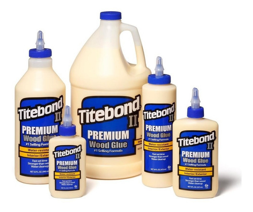 Pegamento Titebond Ii Premium Wood Glue P/ Madera, 5 Galones (Usado)