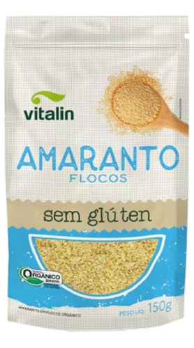 Kit 3x: Amaranto Em Flocos Orgânico Sem Glúten Vitalin 150g