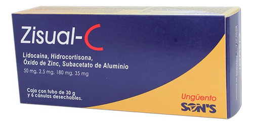 Zisual-c Ungüento Auxiliar Para Molestias De Hemorroides 30g Sin Fragancia