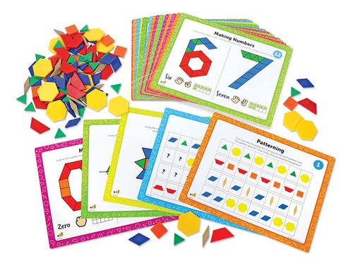 Conjunto De Actividades Matemáticas Con Bloques De Patrones,
