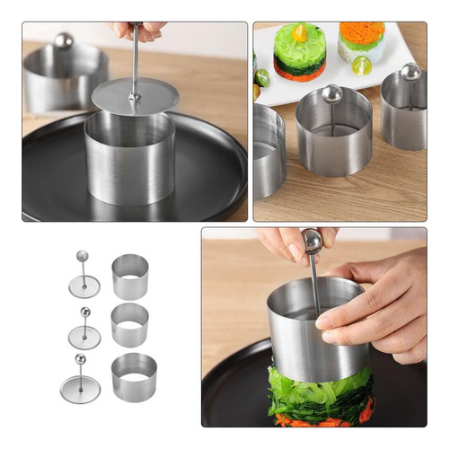 Alipis Onigiri Sushi Haciendo Molde 3 Juegos 3 Anillos De De